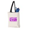 11L Canvas Tote with Contrast-Color Handles Vignette