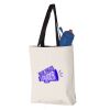 11L Canvas Tote with Contrast-Color Handles Vignette