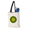 11L Canvas Tote with Contrast-Color Handles Vignette