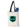 11L Canvas Tote with Contrast-Color Handles Vignette