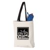 11L Canvas Tote with Contrast-Color Handles Vignette