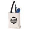 11L Canvas Tote with Contrast-Color Handles Vignette