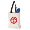 11L Canvas Tote with Contrast-Color Handles Vignette