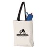 11L Canvas Tote with Contrast-Color Handles Vignette