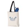 11L Canvas Tote with Contrast-Color Handles Vignette
