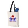 11L Canvas Tote with Contrast-Color Handles Vignette