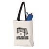 11L Canvas Tote with Contrast-Color Handles Vignette
