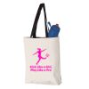 11L Canvas Tote with Contrast-Color Handles Vignette