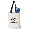 11L Canvas Tote with Contrast-Color Handles Vignette