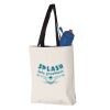 11L Canvas Tote with Contrast-Color Handles Vignette