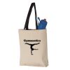 11L Canvas Tote with Contrast-Color Handles Vignette