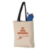 11L Canvas Tote with Contrast-Color Handles Vignette