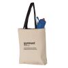 11L Canvas Tote with Contrast-Color Handles Vignette